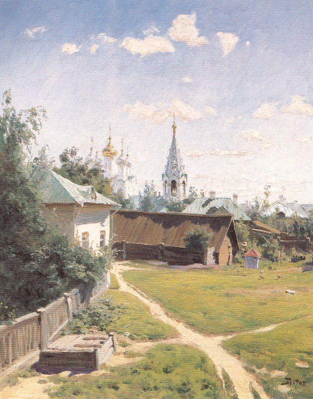 Polenov, Vasily Moscow Courtyard oil painting picture